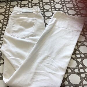 Ralph Lauren white straight legged jeans